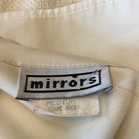 Vintage Mirrors cream crochet gathered top skirt - Picture 8 of 8